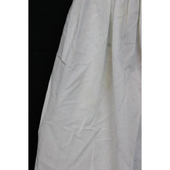 Vtg 90s Isabel Garreton Smocked White Dress 3T Dots Pleated Collar Pink Flowers - Picture 4 of 12